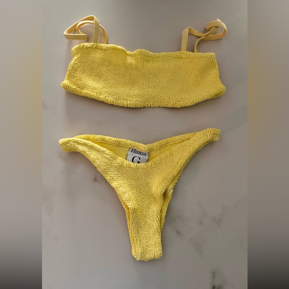 Hunza G Sunny Yellow Bikini Set